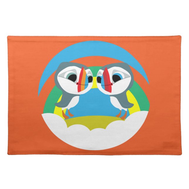 Puffin Rocks Cloth Placemat (Front)