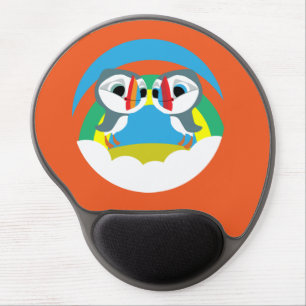 Puffin Rocks Gel Mouse Pad