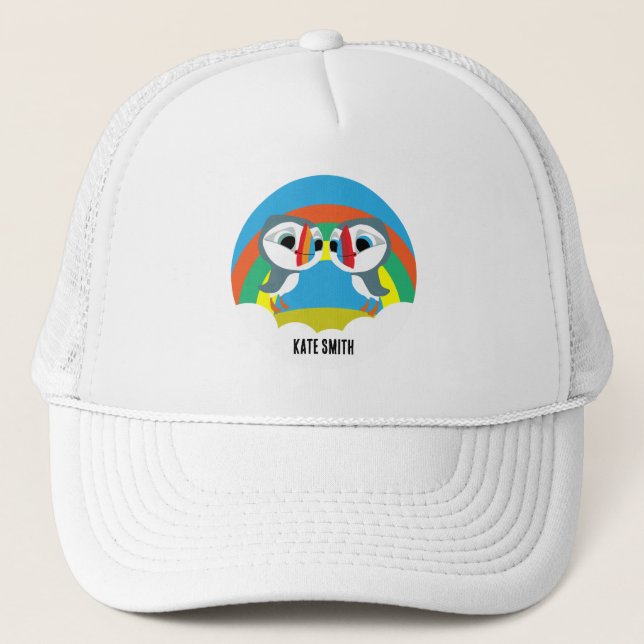 Puffin Rocks Trucker Hat (Front)