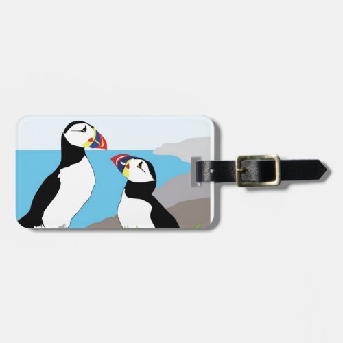 Puffin Sea Birds Luggage Tag