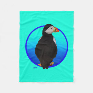 Puffin - Small Fleece Blanket