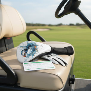 Puffin Splash, custom Golf Head Cover
