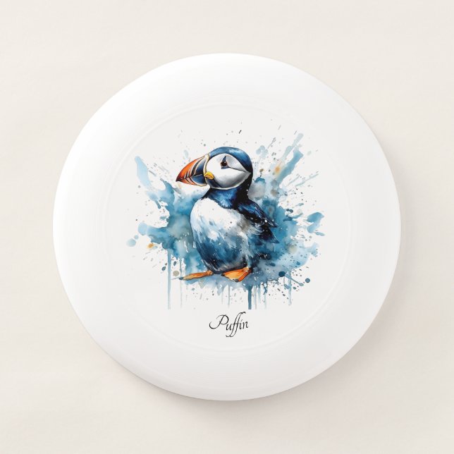 Puffin Splash, custom Wham-O Frisbee (Front)