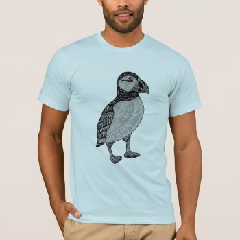 Puffin T-shirt by elihelman at Zazzle