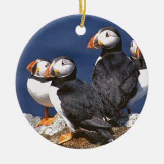 Puffin-tastic Ceramic Ornament