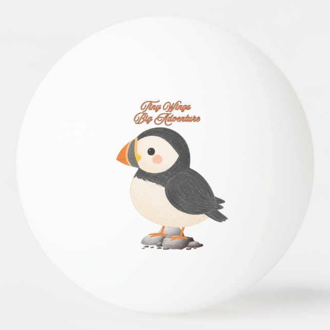 Puffin Tote Bag Ping Pong Ball (Front)