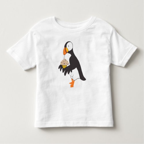 Puffin with a Muffin Toddler T_shirt