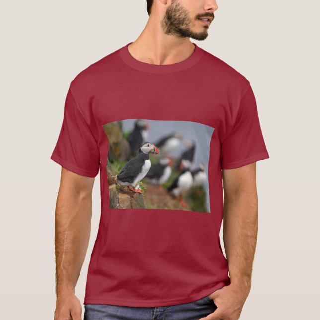 Puffin with Fish Tee (Front)