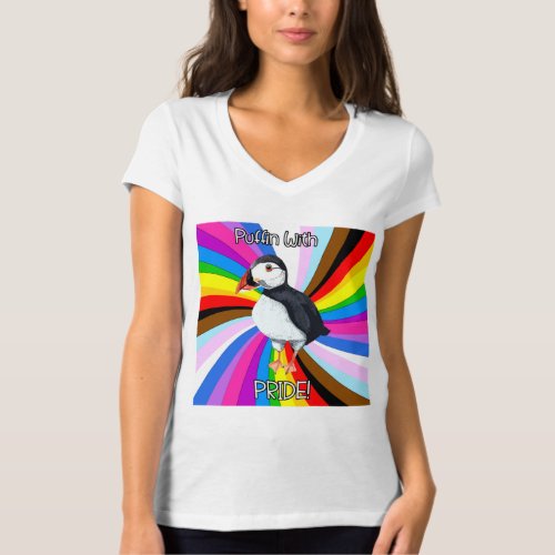 Puffin With Pride _ LGBTQ T_Shirt