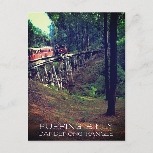 Puffing Billy, Dandenong Ranges, Victoria, Aus Postcard (Front)