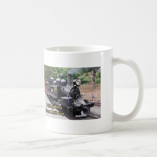 Puffing Billy Historic Steam Train in Australia Coffee Mug (Right)