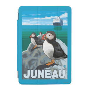 Puffins & Cruise Ship - Juneau, Alaska iPad Mini Cover
