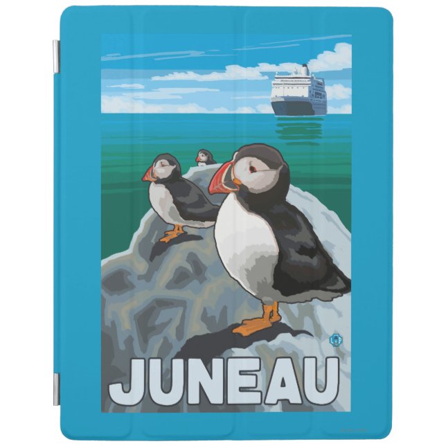 Puffins & Cruise Ship - Juneau, Alaska iPad Smart Cover (Front)