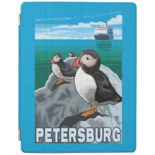 Puffins & Cruise Ship - Petersburg, Alaska iPad Smart Cover