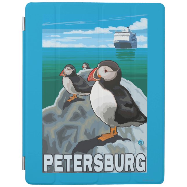 Puffins & Cruise Ship - Petersburg, Alaska iPad Smart Cover (Front)