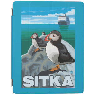 Puffins & Cruise Ship - Sitka, Alaska iPad Smart Cover