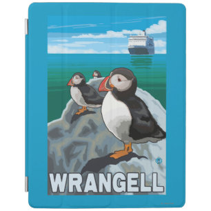 Puffins & Cruise Ship - Wrangell, Alaska iPad Smart Cover