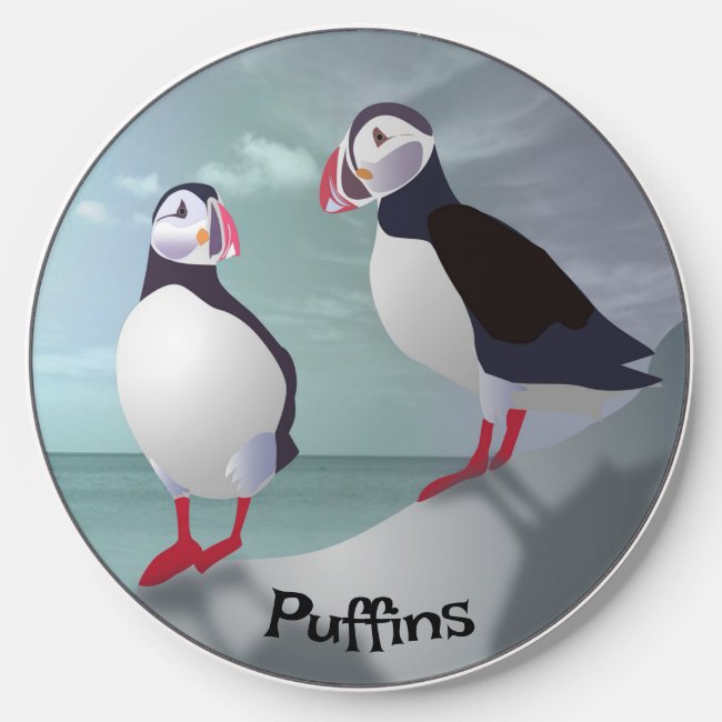 Puffins Design Wireless Charger