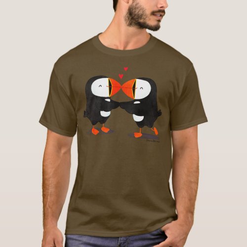 Puffins in love T_Shirt