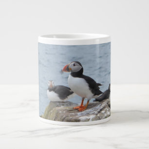 Puffins on Farne Islands Giant Coffee Mug