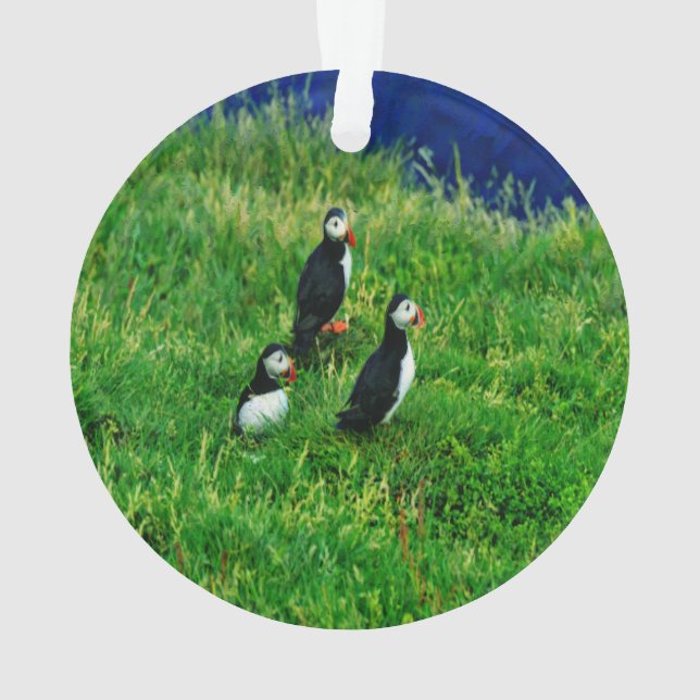 Puffins Ornament (Back)