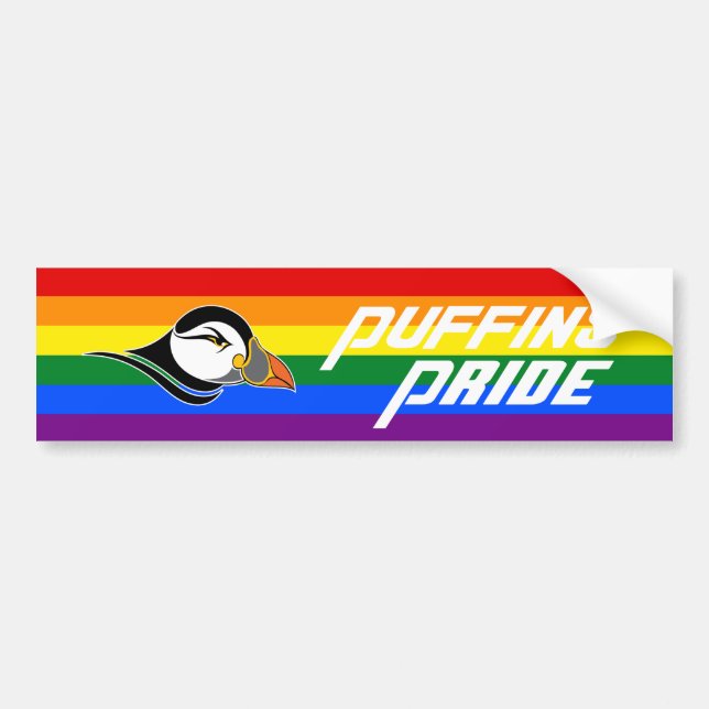 Puffins Pride Bumper Sticker (Front)