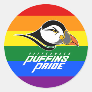 Puffins Pride Classic Round Sticker