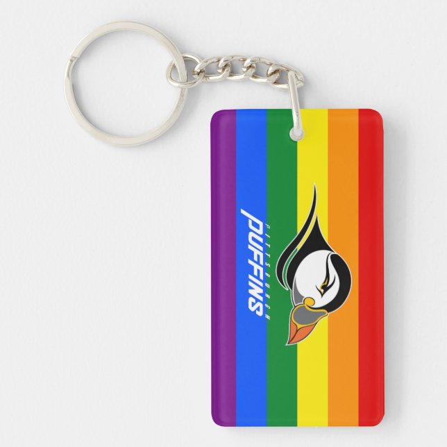 Puffins Pride Keychain (Front)