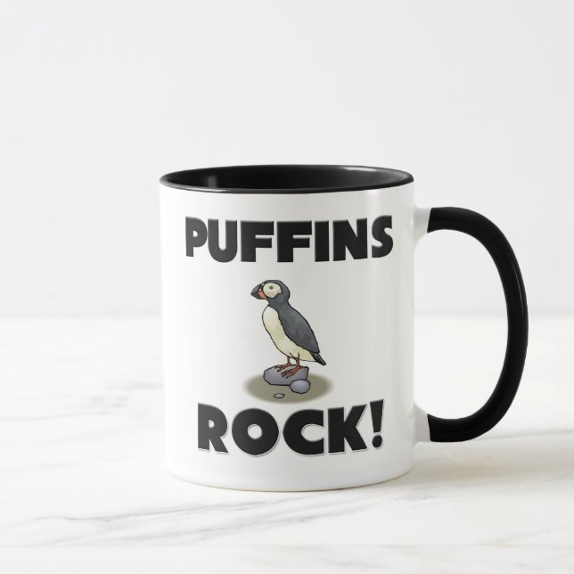 Puffins Rock Mug (Right)