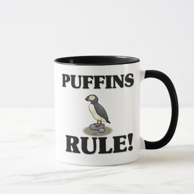 PUFFINS Rule! Mug (Right)