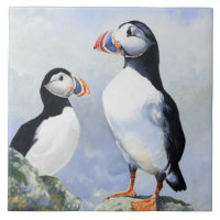 Puffins Tile/Trivet