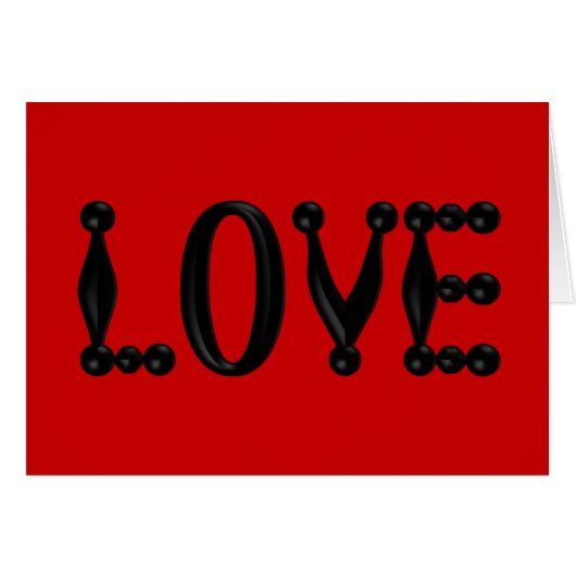 Puffy 3D LOVE Cards (Front Horizontal)