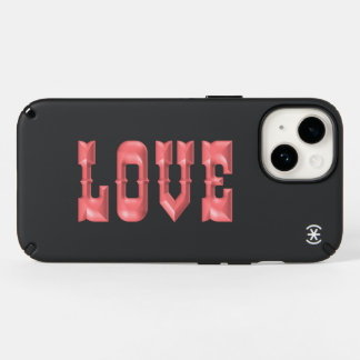Puffy Bubblegum Pink Love Speck iPhone 14 Case