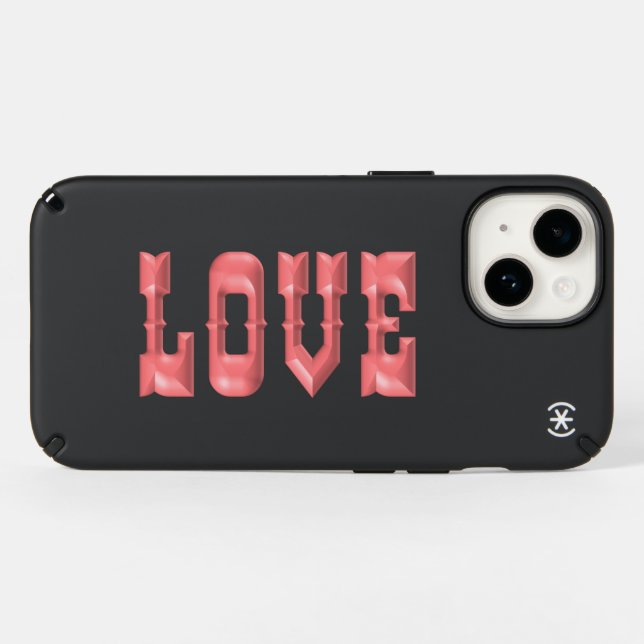 Puffy Bubblegum Pink Love  Speck iPhone Case (Horz)