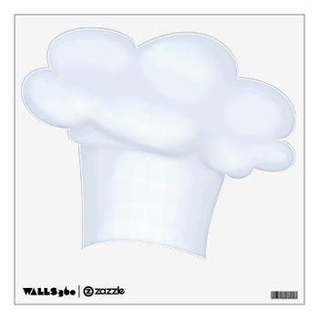 Puffy Chef Hat Wall Decal by uniqueprints at Zazzle