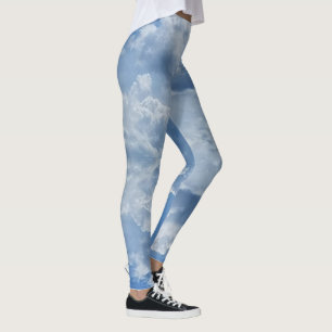 Puffy Clouds All Over Print Leggings