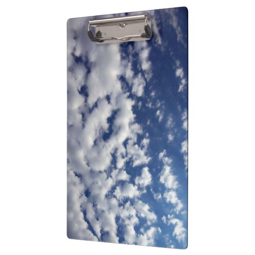 Puffy Clouds On Blue Sky Clipboard