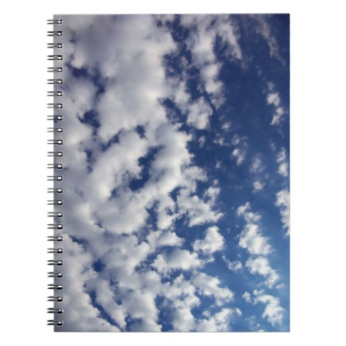 Puffy Clouds On Blue Sky Notebook