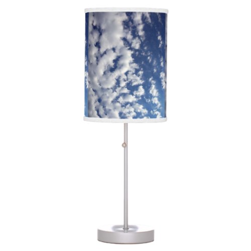 Puffy Clouds On Blue Sky Table Lamp