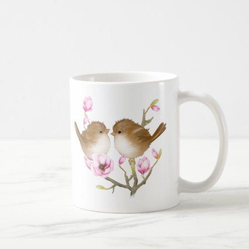 Puffy Fairy Wren Bird Mug
