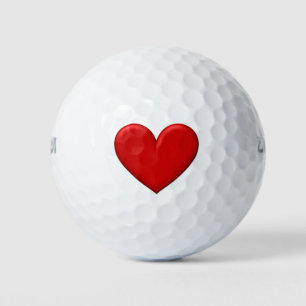 Puffy Heart Golf Balls