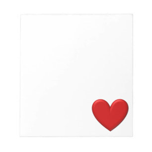 Puffy Heart Notepad