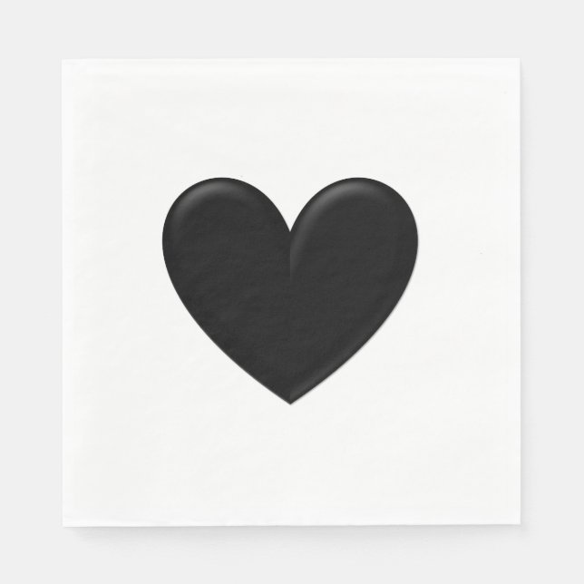 Puffy Heart Paper Napkins (Front)
