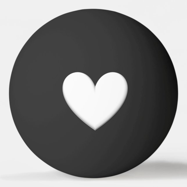Puffy Heart Ping Pong Ball (Front)