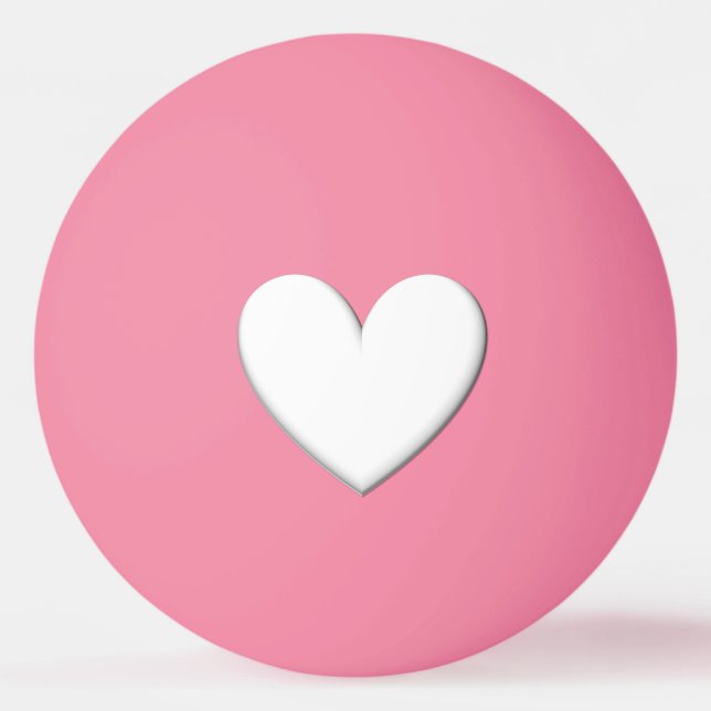 Puffy Heart Ping Pong Ball (Front)