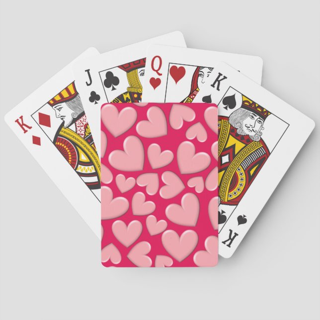Puffy Heart Poker Cards (Back)