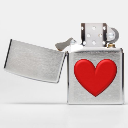 Puffy Heart Zippo Lighter