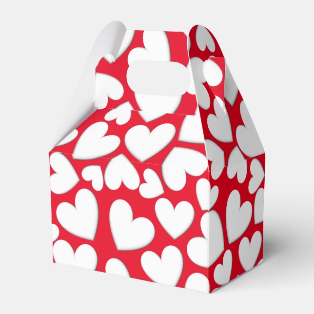 Puffy Hearts Favor Boxes (Front Side)
