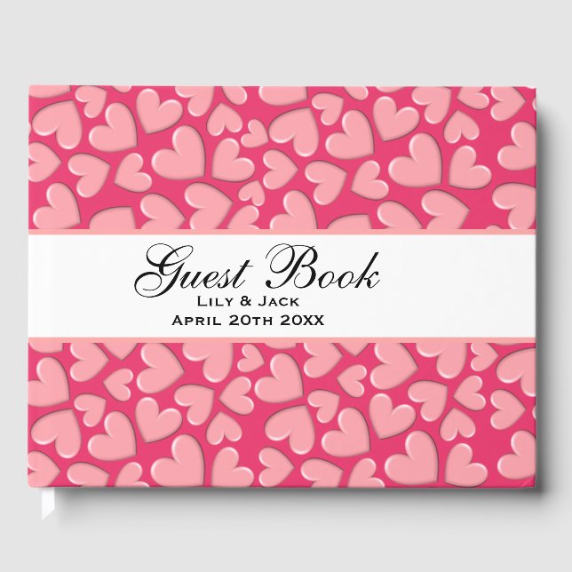 Puffy Hearts Guest Book (Front)