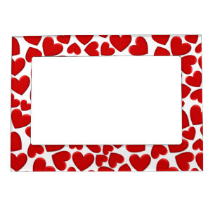 Puffy Hearts Magnetic Frame